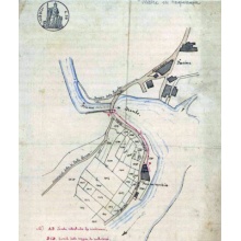Mappa della fucina - 1880